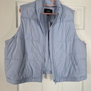torrid Powder Blue Puffer Vest - Women's Sleeveless Jacket